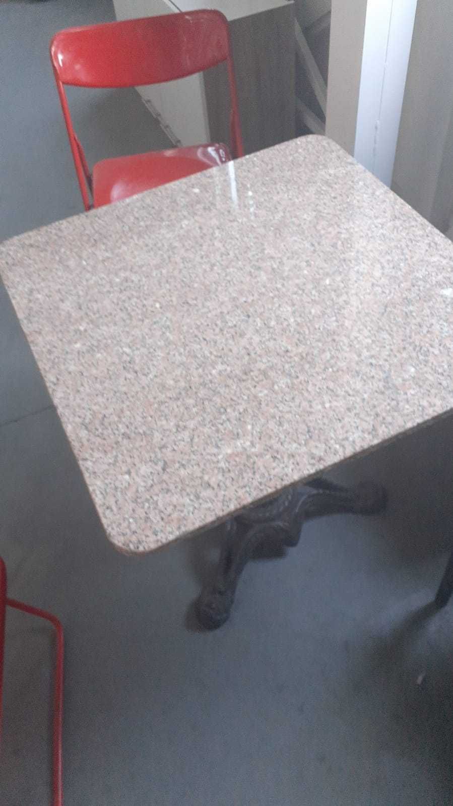 Mese marmura - scaune bambus