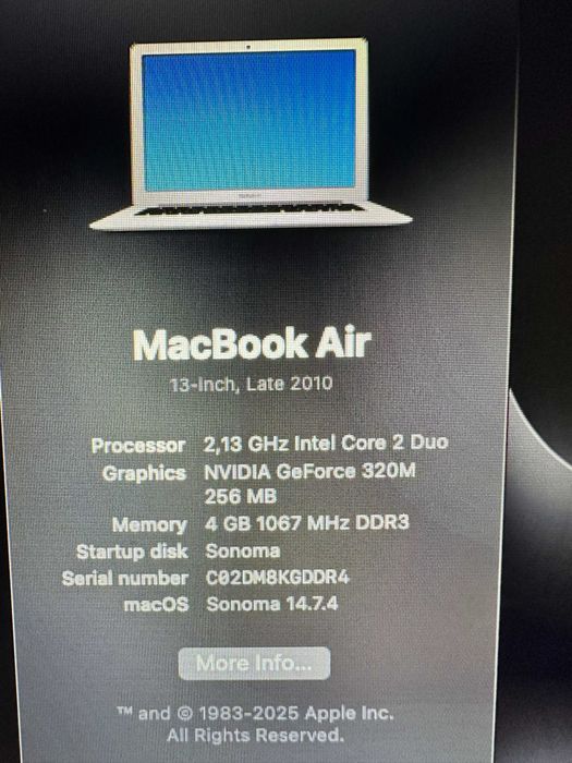 MAcBook Air 13" late2010