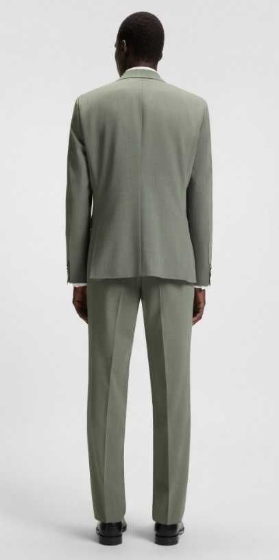 Costum slim de lux 60 XXL HUGO BOSS NOU lana moale respirabila