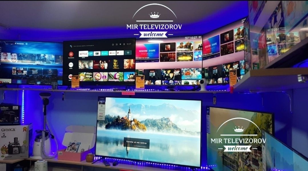 102см smart новый тонкий wi-fi YouTube 40 Российских каналов телевизор