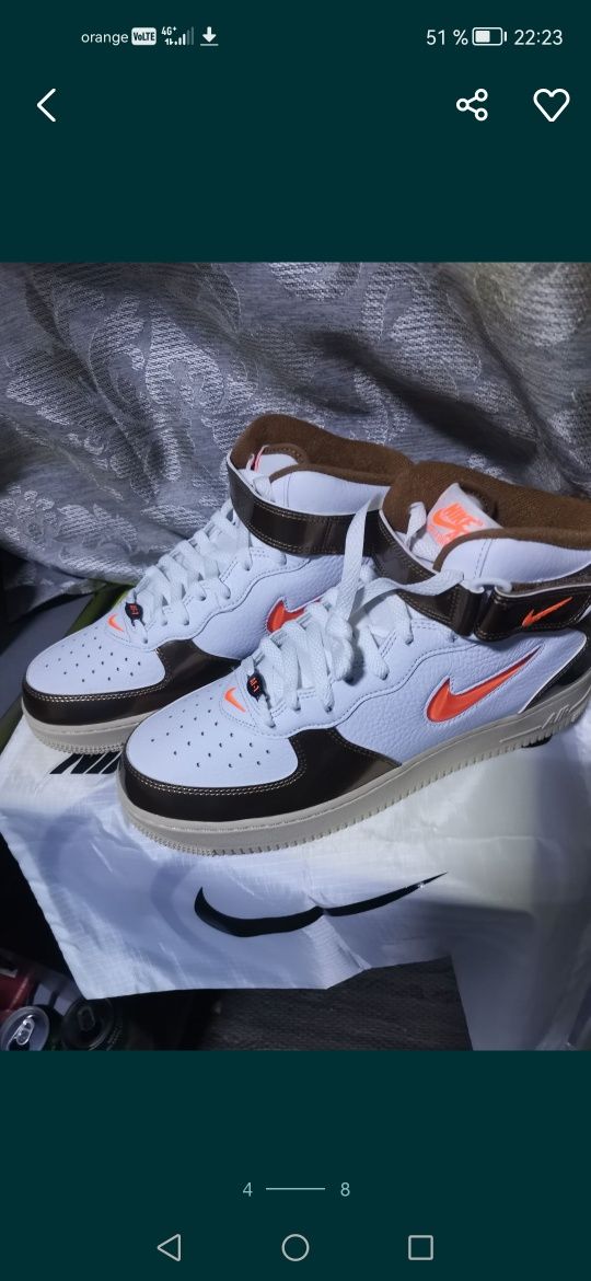 Nike air force 1mid QS. Nr 44