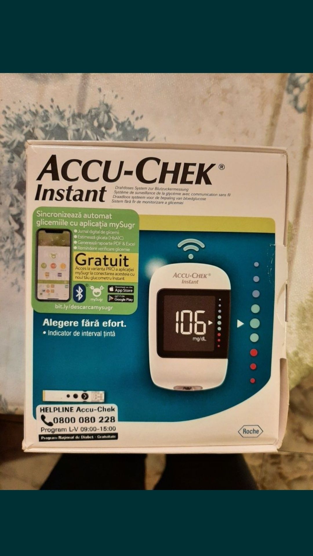 Glucometru/aparat glicemie Accu-Chek Instant nou