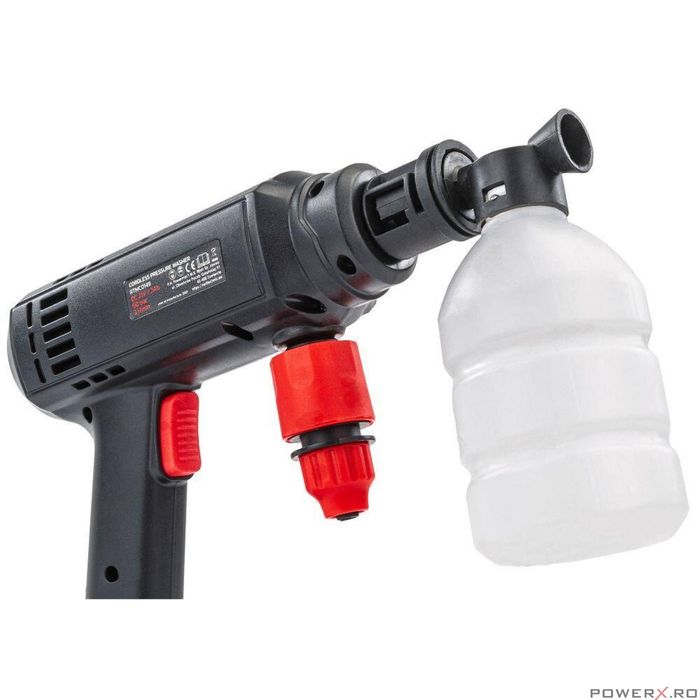 Pistol de spalat cu presiune cu acumulator, 60 bar, Red Technic