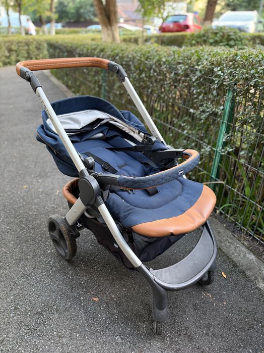 Cărucior Chicco Style Go Up Duo – landou + sport, stare foarte bună