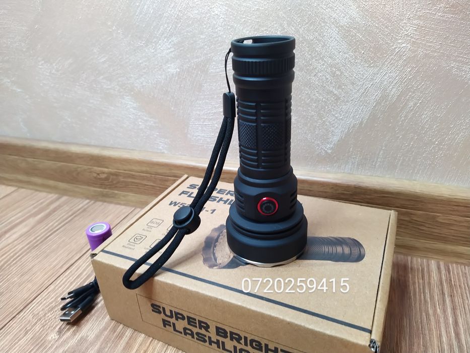 Lanterna Profesionala 19 LED-uri 3200LM, Reincarcabila + Cadou!