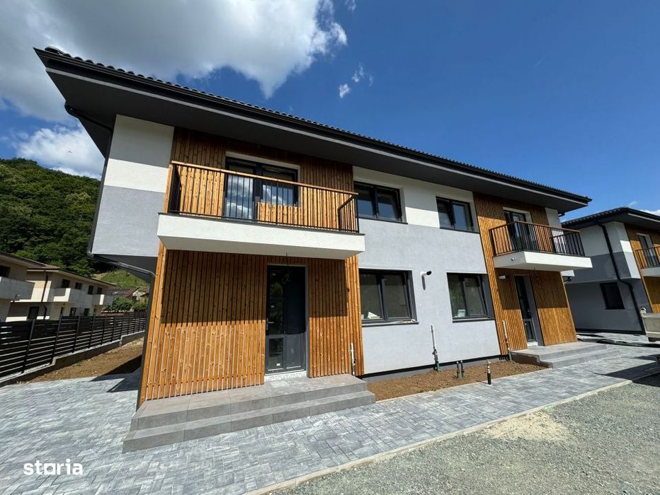 Duplex semifinisat la liziera padurii, 4 camere, 120mp, 240mp teren