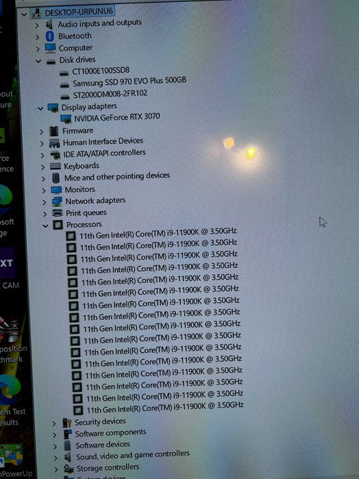 Геймърски i9 11900K/RTX 3070/32gb рам/Nvme+hdd 3,5tb/NZXT Top RGB