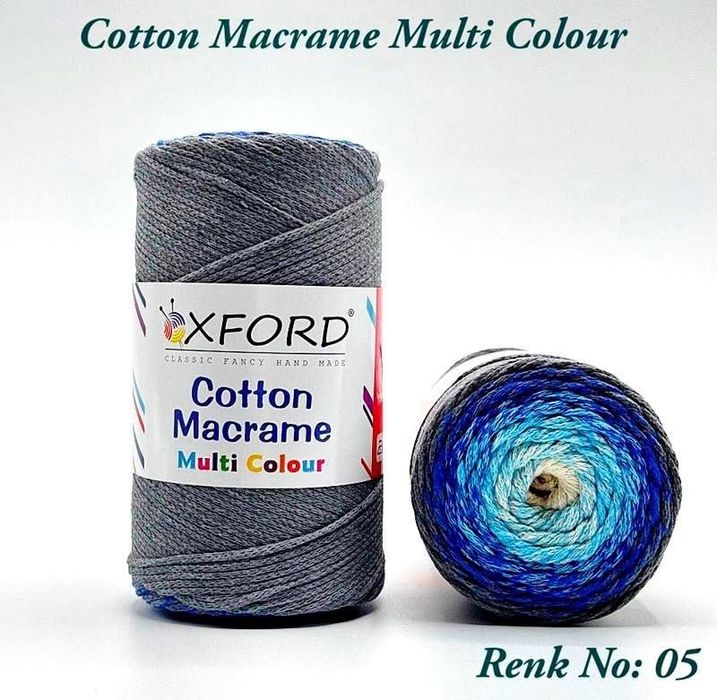 Oxford cotton macrame
