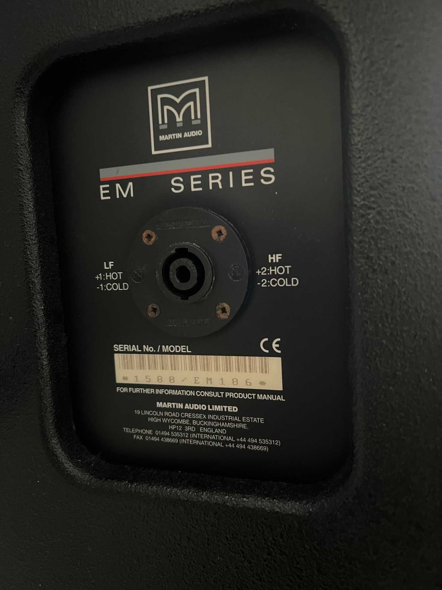 Martin audio em 186 b&c phl audio
