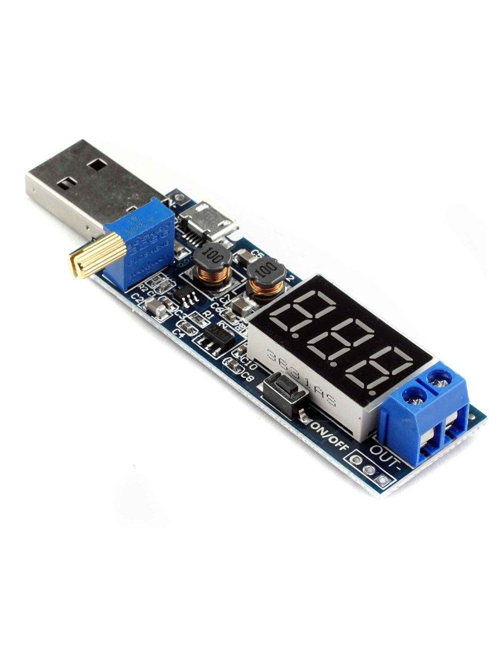 USB Повишаващ/понижаващ преобразувател 5V към 1.5V-24V