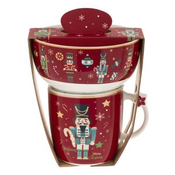 Комплект коледна чаша и купа Mercado Trade, Различни модели