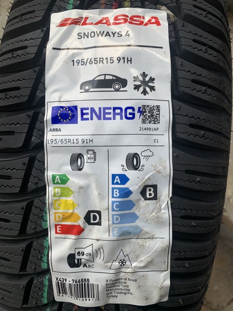 Нови зимни гуми LASSA Snoways 4 195/65R15 91 H TL НОВ DOT