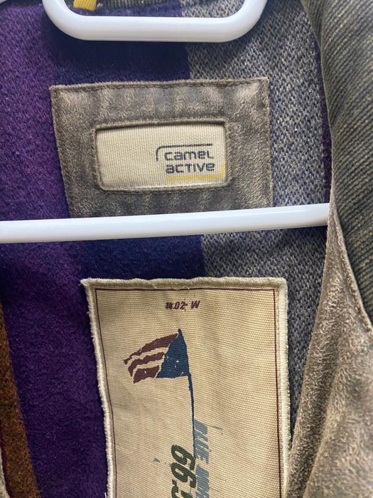 Geacă de piele Camel ,originala , M
