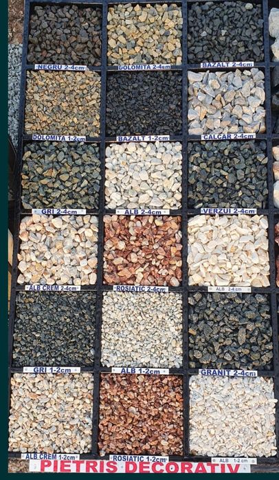 Piatra decorativa gradina rotunjita și colturoasa, bolovani ornamental