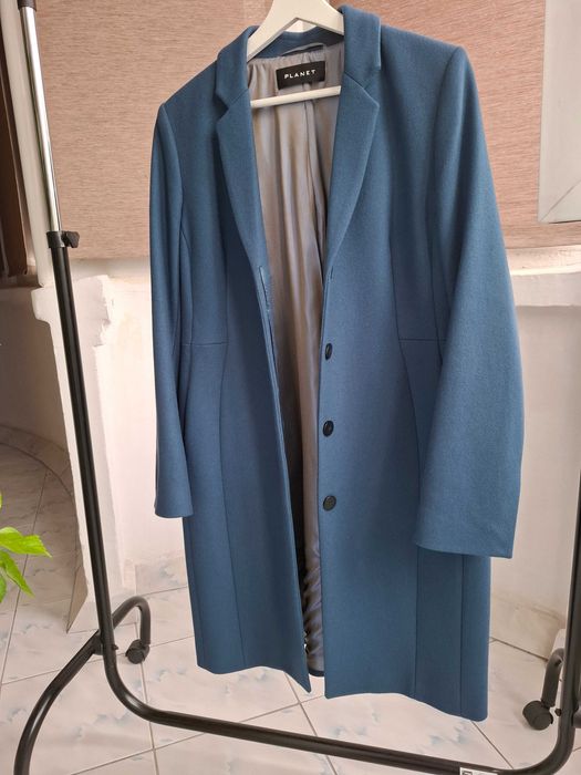 Palton midi elegant, modern , cambrat