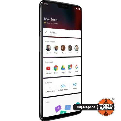 OnePlus 6, 128 Gb, 8 Gb RAM, DS, Midnight Black | UsedProducts.ro