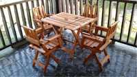 set masa,4 scaune pliabile pentru terase,gradina