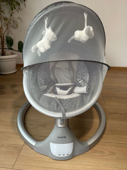 Електрическа люлка Cangaroo - iSwing, графит