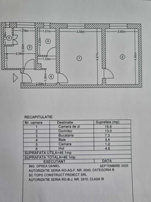 Vand apartament 2 camere
