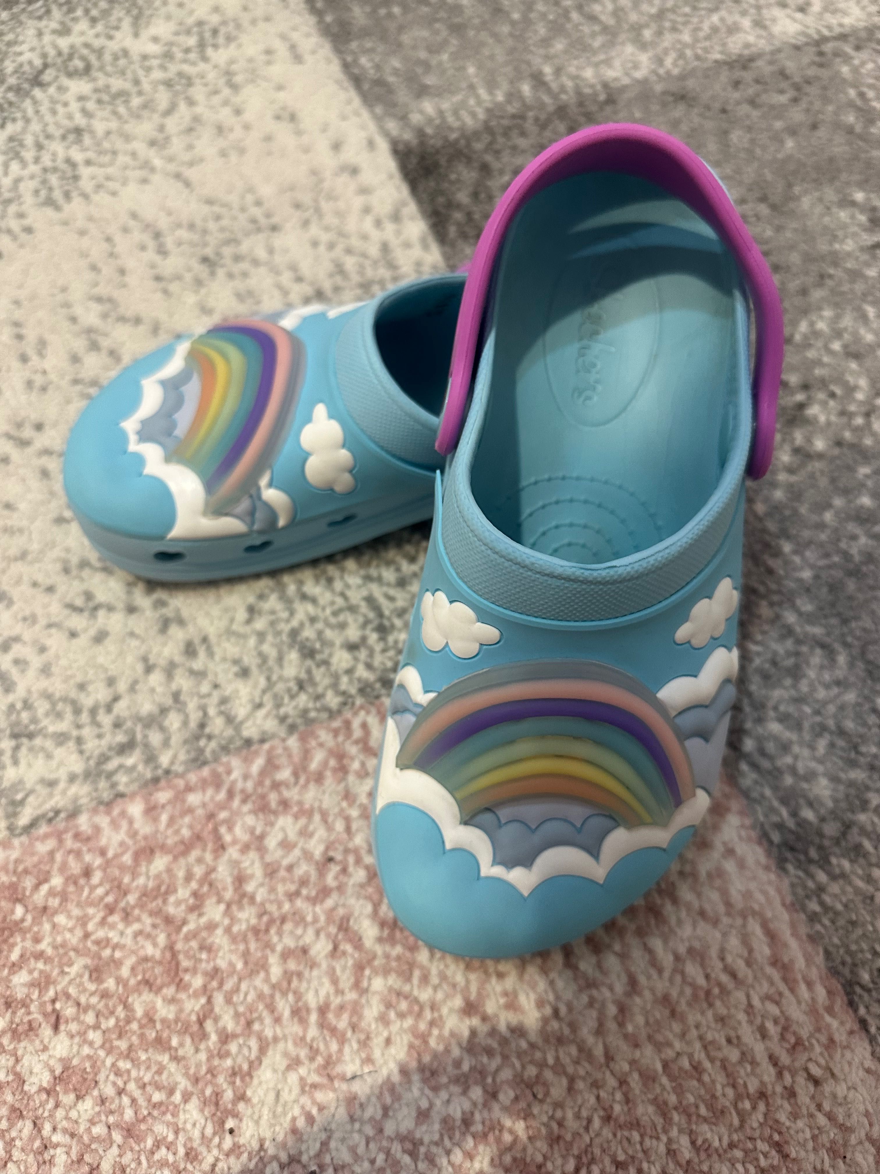 Светещи чехли(кроксове) за момиче Skechers 32