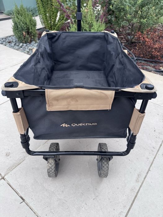 Cărucior pliabil quechua pentru transport copii/echipamente