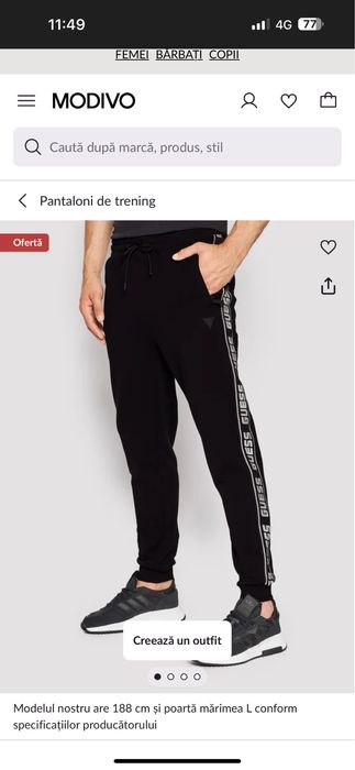 Pantaloni de trening Guess ofertă marimea S/xs