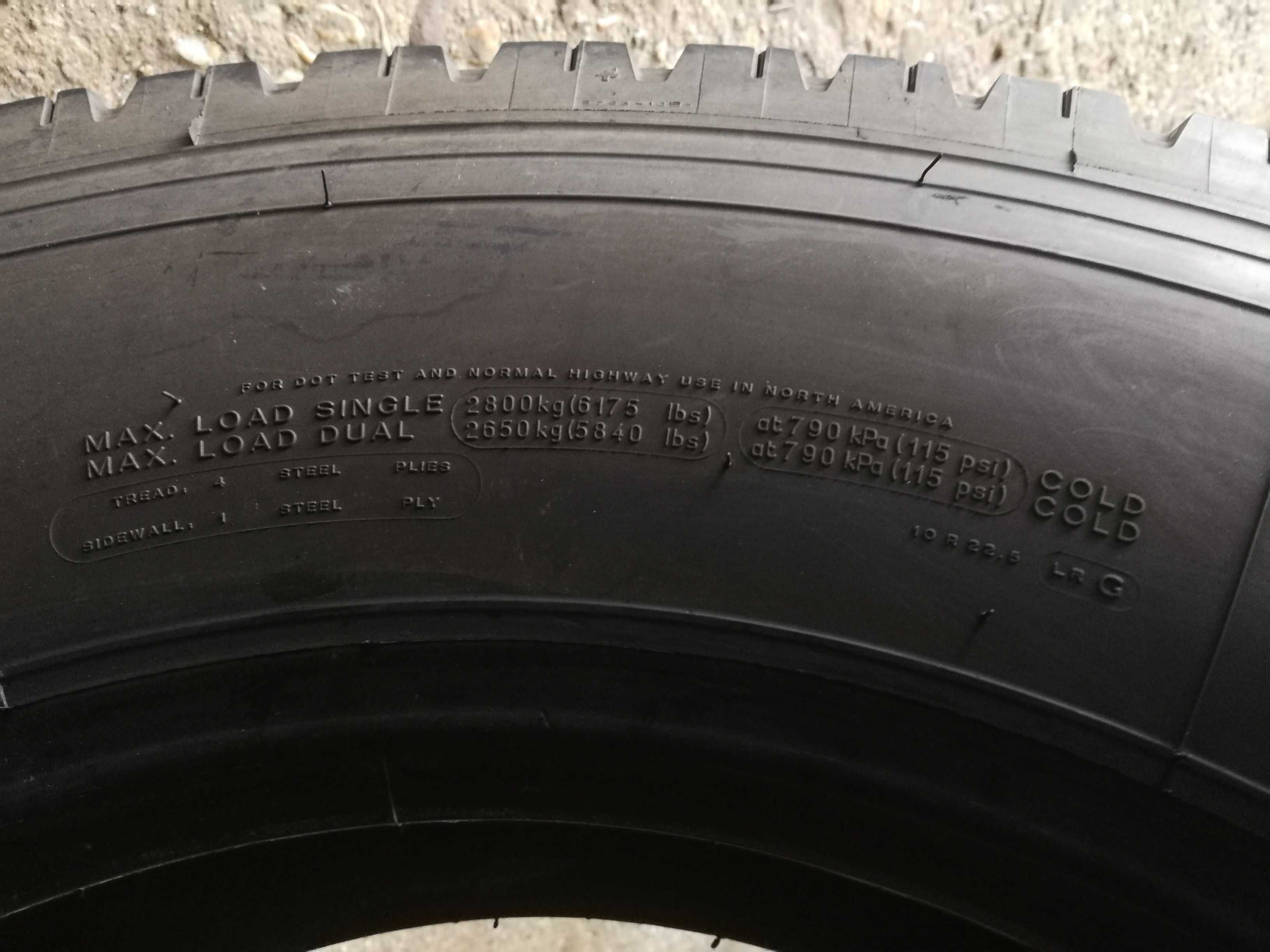 5 Тежкотоварни гуми 10R 22.5 Michelin XT4 144/142L M+S 14PR
