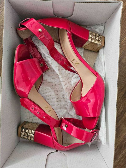 Сандали INGILIZ естествен лак