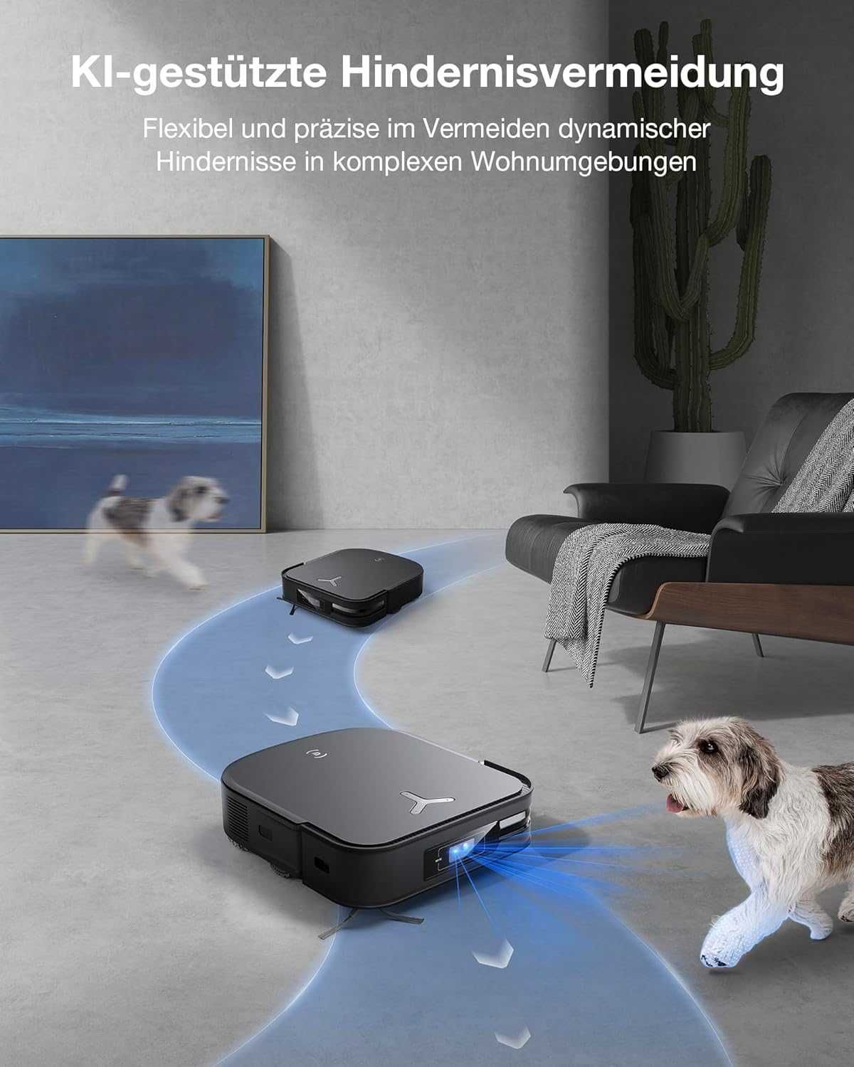 Прахосмукачка робот Ecovacs Deebot X2 Combo с Вертикална прахосмукачка