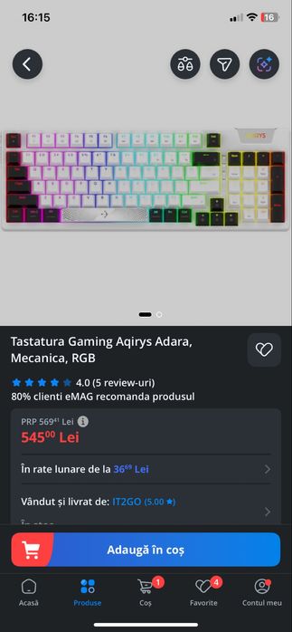 vand tastatura aqirys
