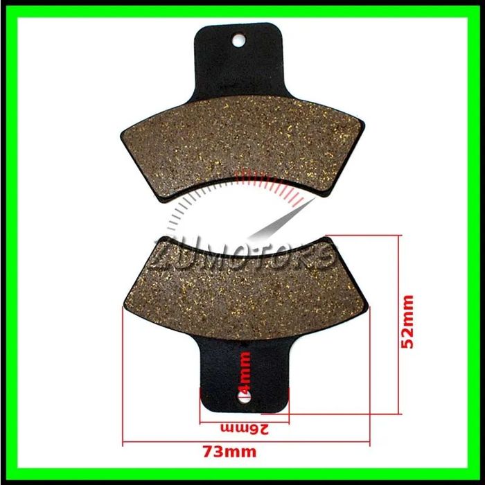 Set Placute Frana atv LINHAI 250 260 275 300 Fata Spate Parcare - 4 Etriere