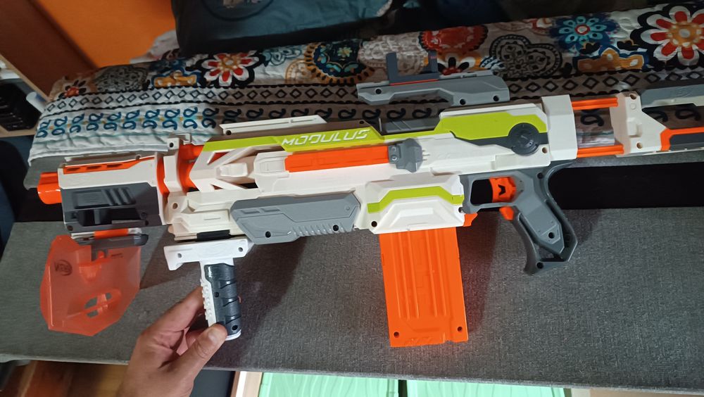 Pusca Nerf Modulus Electrica stare perfecta de functiune cu accesorii