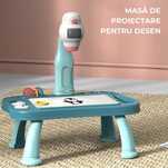 Masuta de desenat cu proiector, hologram, proiectie, sabloane,carioci