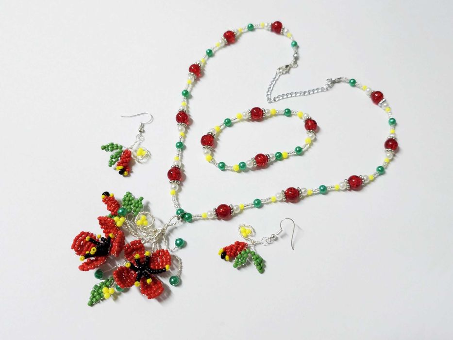 Seturi frumoase lucrate manual, trandafir, narcisa, stea, inima unicat