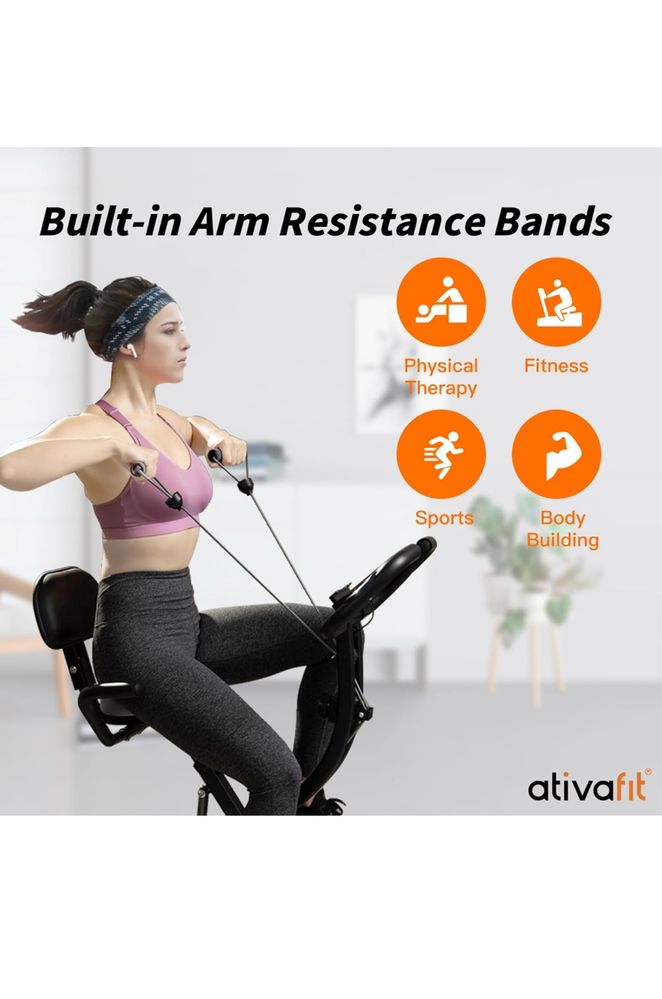 ATIVAFIT Bicicletă de exerciții pliabilă Noua Sigilata