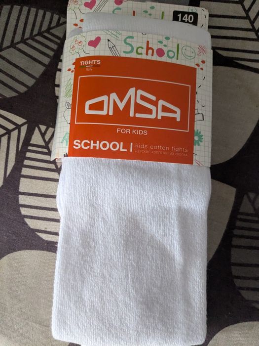 Колготки на девочку 140-146 omsa .хлопок.