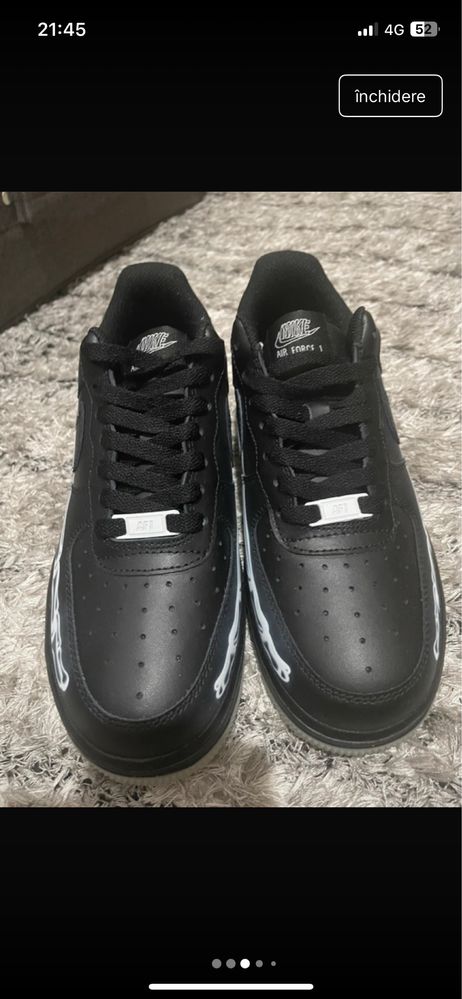 air force 1 skeleton marimea 39