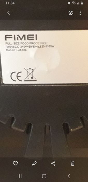 Vand robot de bucatarie FIMEI 1100 W