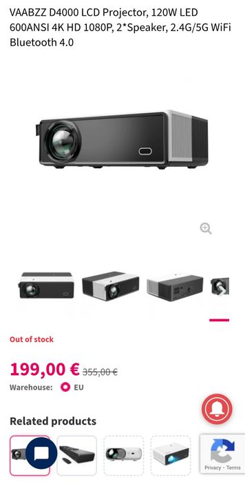 vând videoproiector Nou