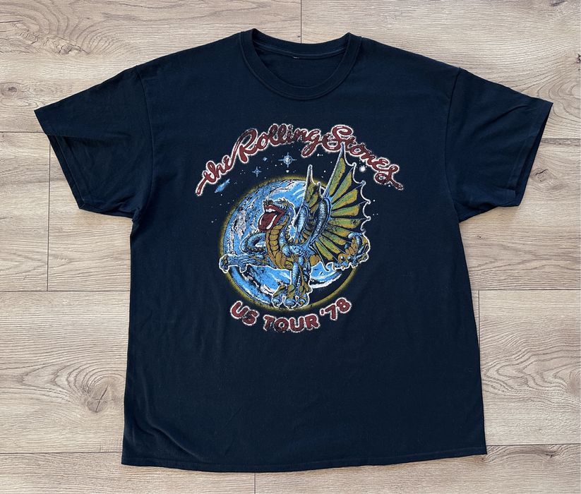 Tricou ROLLING STONES US Tour 78 Negru Barbati | Marime L-XL