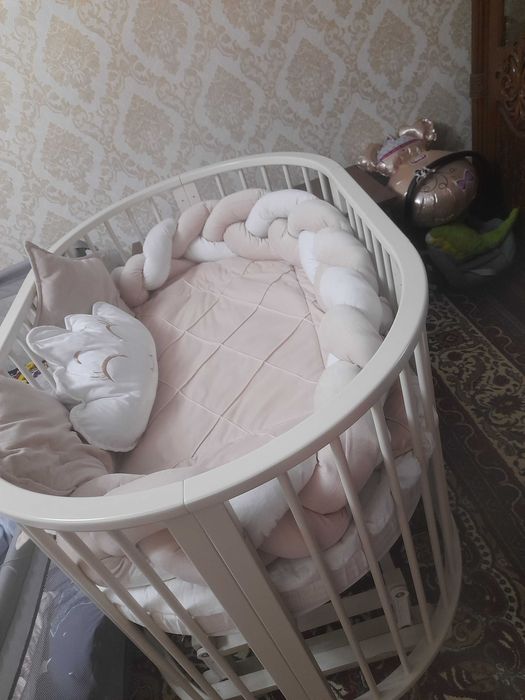 Детский кровать в отличным состоянии б/у но мало пользавалис