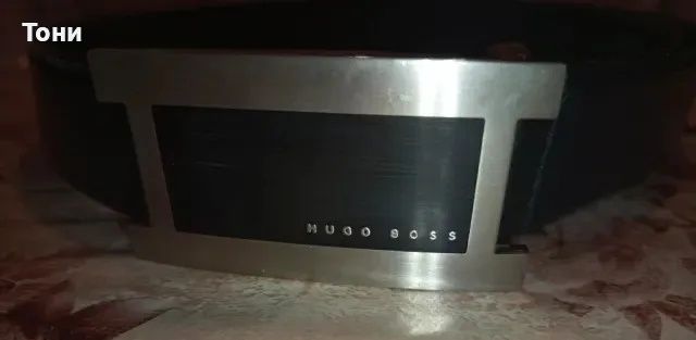 BOSS ORIGINAL Нов Мъжки Колан Изцяло от Естествена Кожа 110см.