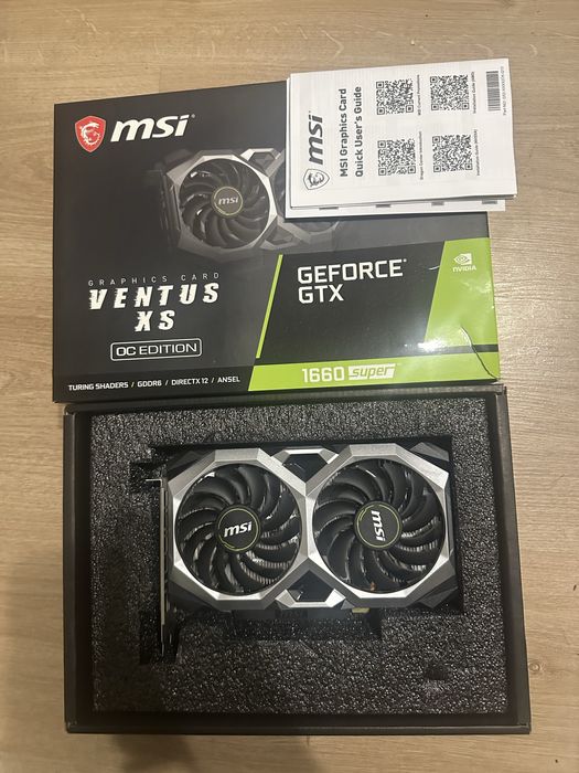 Продам видеокарту gtx 1660 super от msi