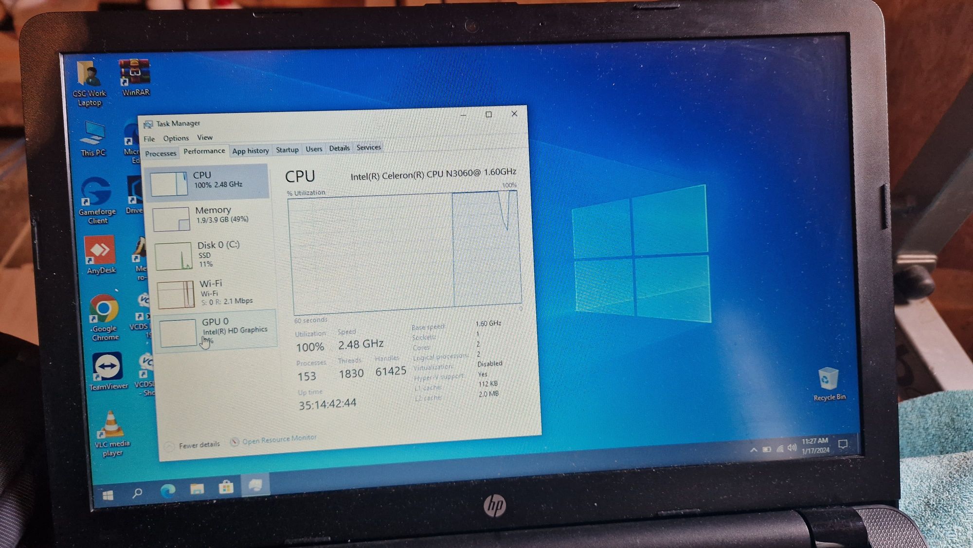 Laptop HP-ra0621nq