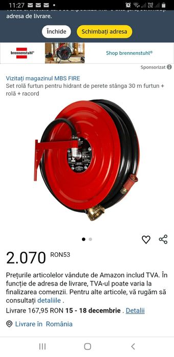 Furtun de hidrant de înaltă presiune (made Germany)