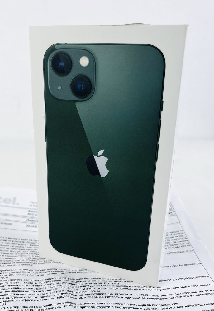 НОВ! Apple iPhone 13 128GB Green 3г. Гаранция!