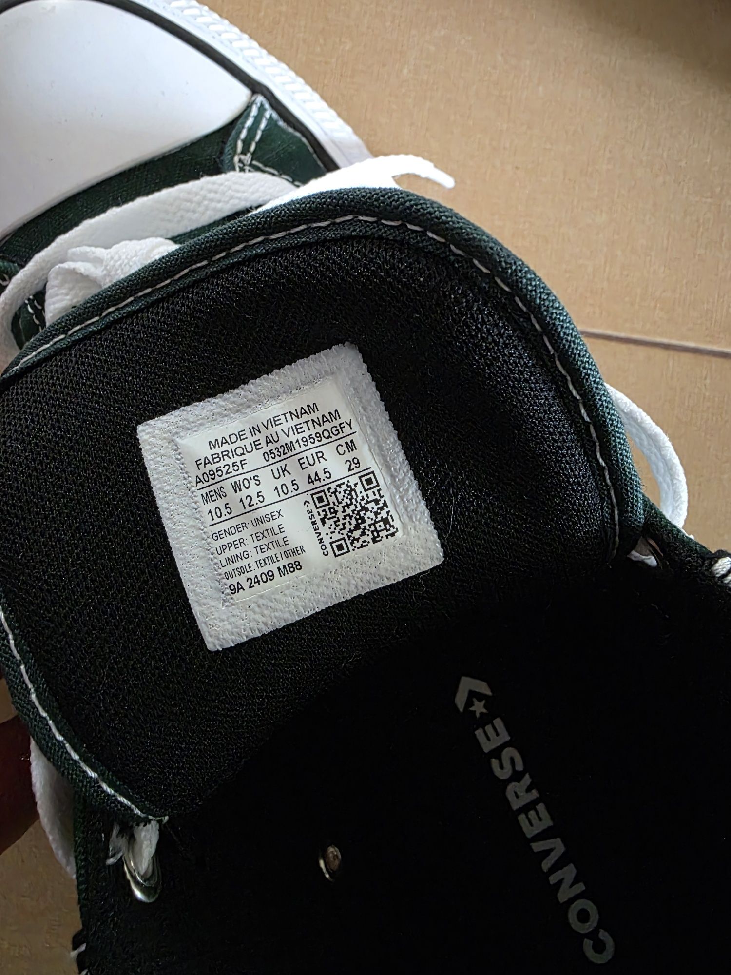 Converse 44.5 green