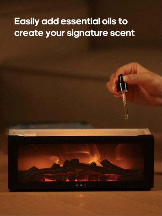 LED камина с пламък + Арома Дифузер / СПА Ефект / Уютна Атмосфера