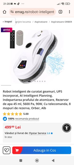 Robot spălat geamuri