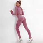 Set yoga sala gym sport roz inchis visiniu s 36 si M 38 modelator